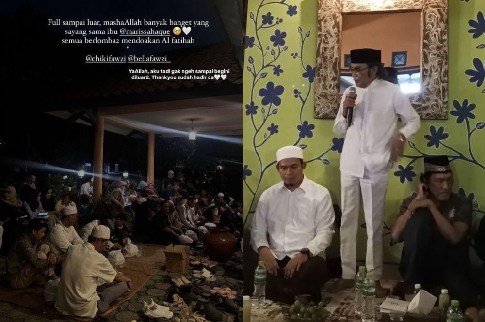 7 Potret Tahlilan Hari Ke-7 Mendiang Marissa Haque, Jemaah Membludak