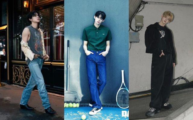 8 Inspirasi Outfit Loose Pants Jeans ala Yeonjun TXT, Eye Catching!