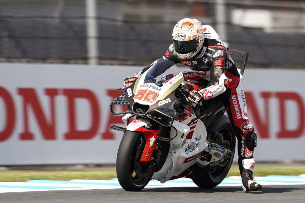 Takaaki Nakagami saat menjalani pekan balap GP Jepang 2024. (x.com/lcr_team)