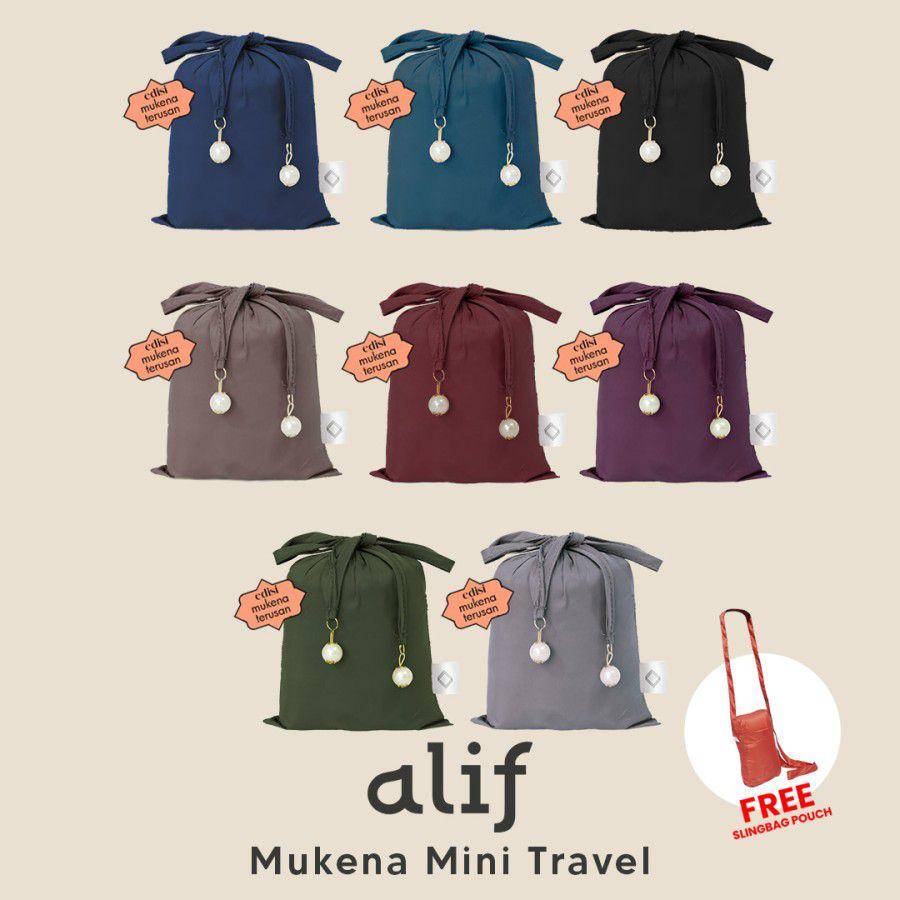 Alf by Alif Mukena Terusan Mini Parasut Premium Korea Travel (tokopedia.com/alifmodernwear)