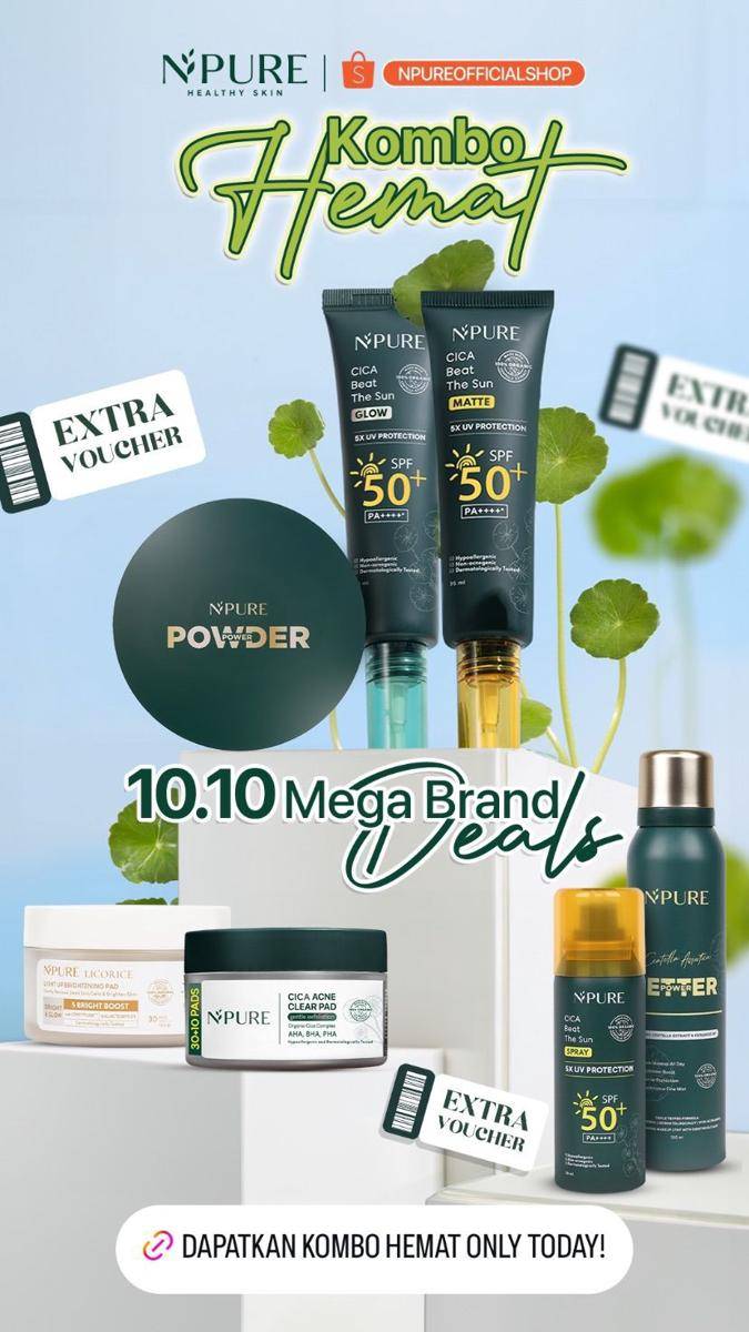 Diskon makeup dan skincare 10.10 (instagram.com/stories/npureofficial)