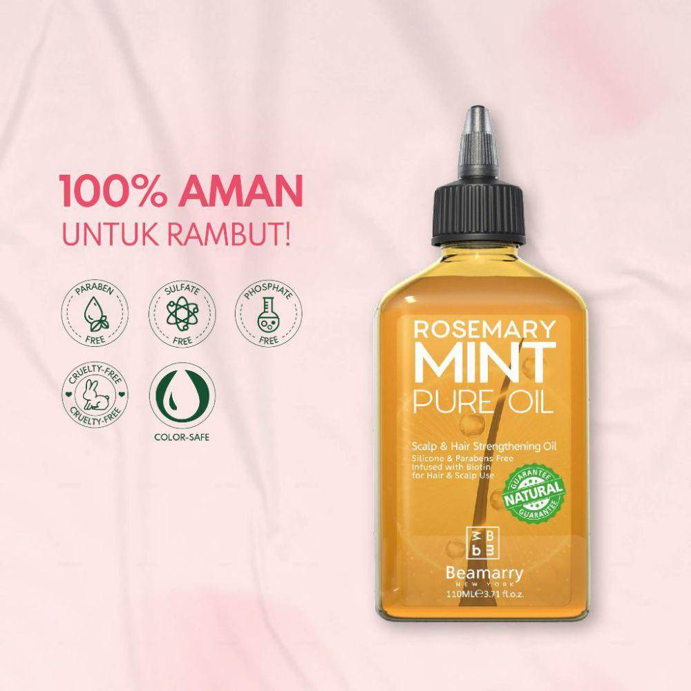 Beamarry New York Rosemary Mint Pure Oil (shopee.co.id/Beamarry Official Store)