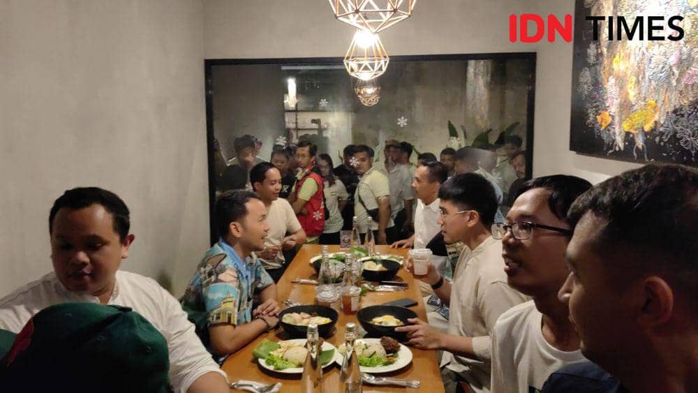 Kaesang Pangarep menghadiri acara deklarasi dukungan paslon Pilkada Solo, Respati-Astrid. (IDN Times/Larasati Rey)