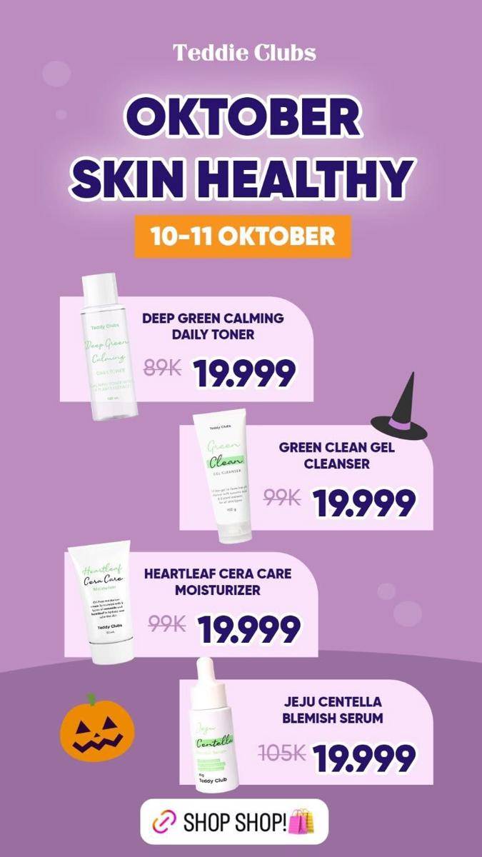 Diskon makeup dan skincare 10.10 (instagram.com/stories/teddyclubs)