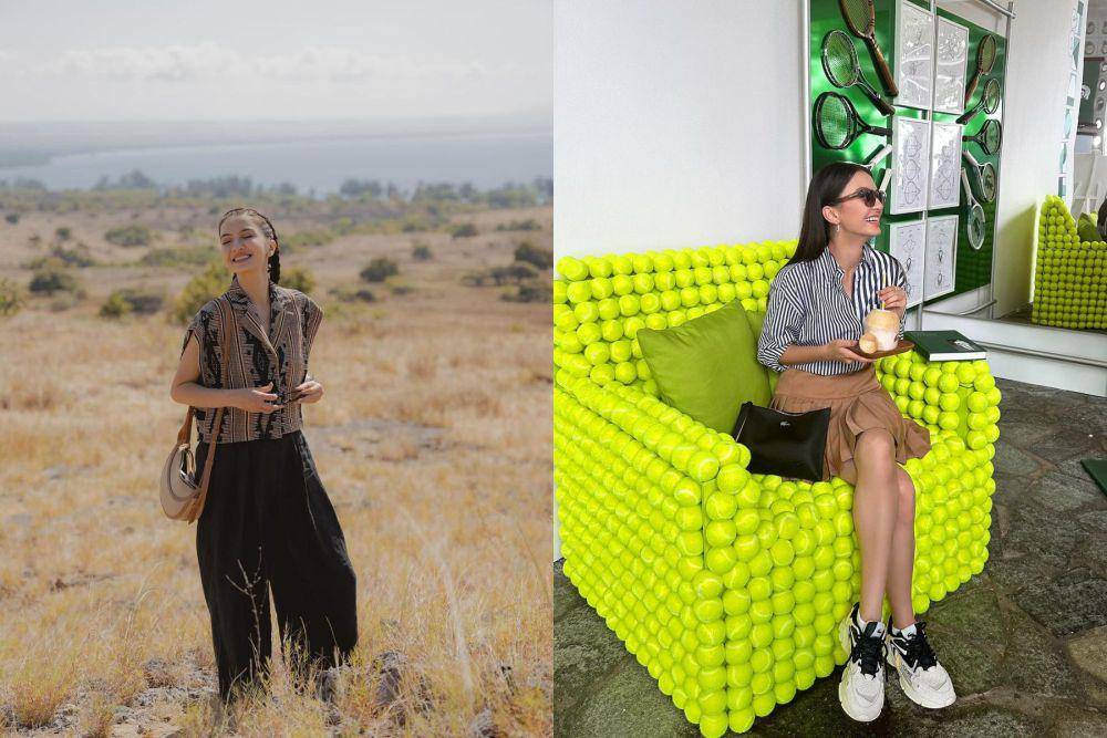 outfit liburan ala Raline Shah (instagram.com/@ralineshah)