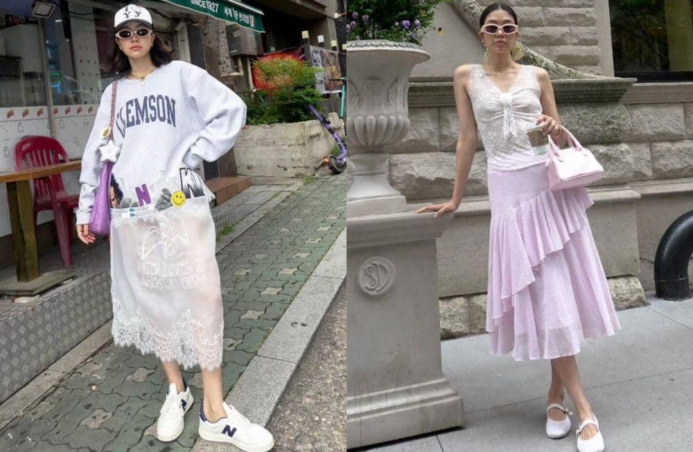 10 Mix and Match Midi Skirt ala Proud Oranicha, Chic dan Feminin!