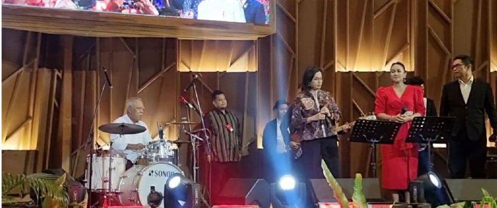Jelang Akhir Jabatan, Sri Mulyani dan Basuki Duet Lagu Menghitung Hari