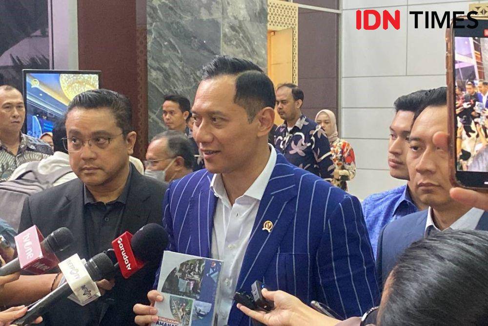 Ketua Umum DPP Partai Demokrat Agus Harimurti Yudhoyono (AHY) soroti pendidikan nasional. (IDN Times/Amir Faisol)