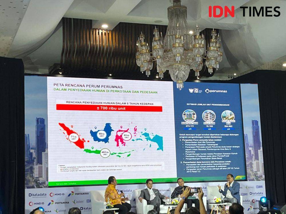 Anggota Satgas Perumahan Presiden Terpilih Prabowo Subianto, Bonny Z. Minang. (IDN Times/Triyan).