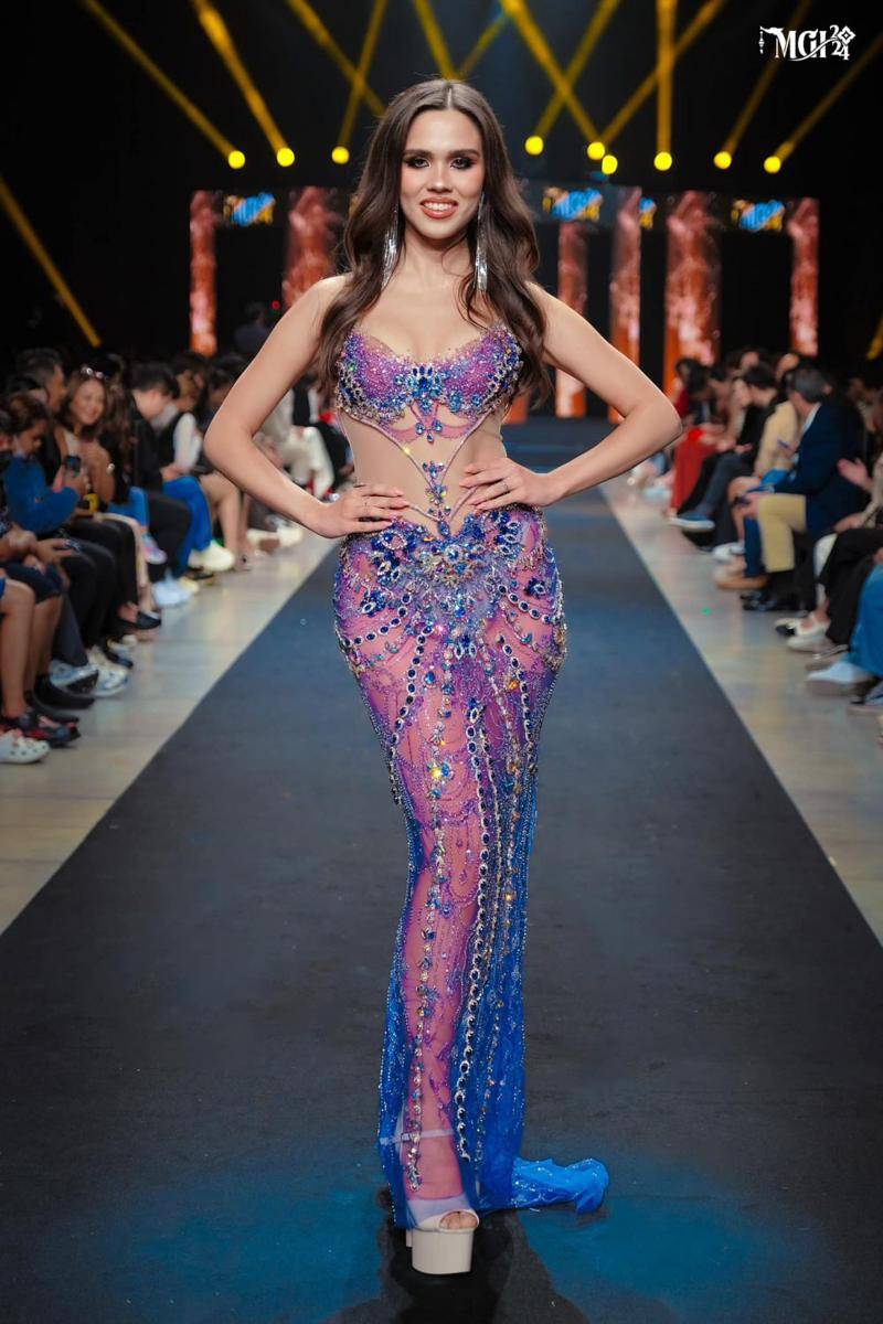 Potret Wakil Eropa Saat Konferensi Pers Miss Grand International 2024 (Facebook.com/Miss Grand International)