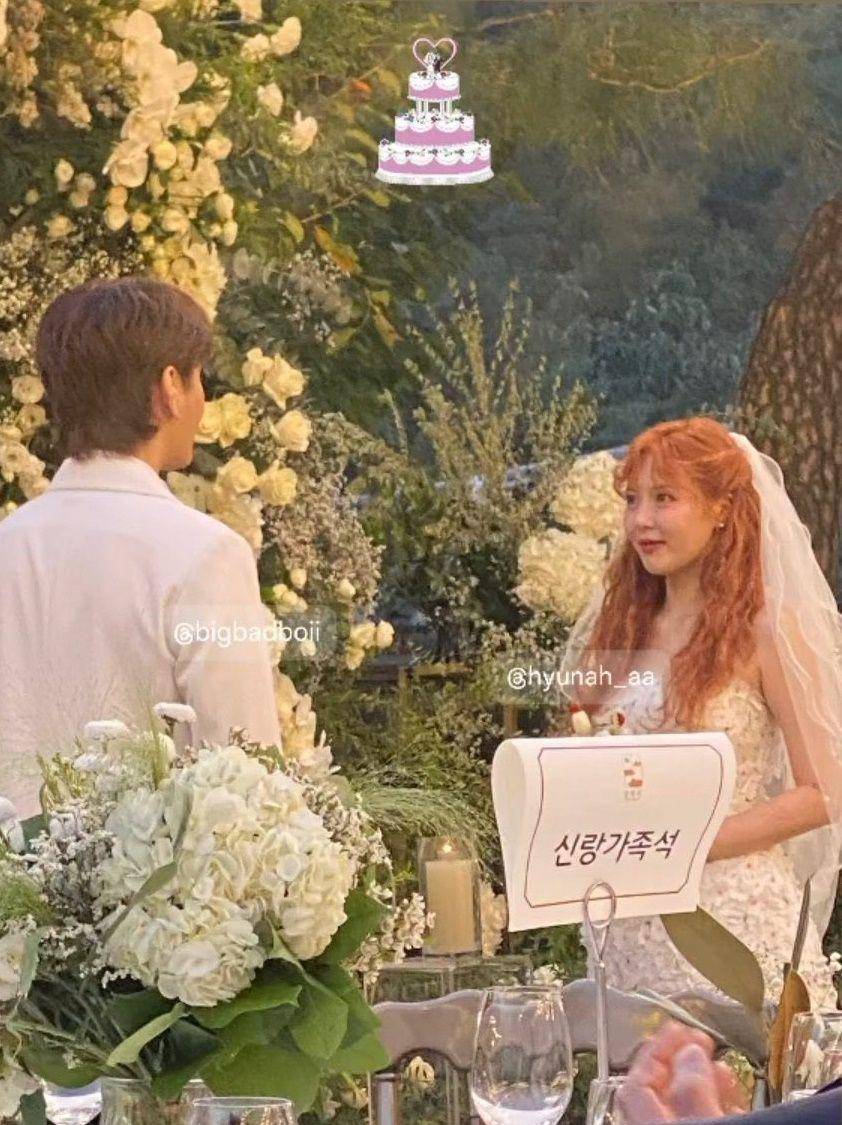 potret pernikahan HyunA (x.com/hlx_news)