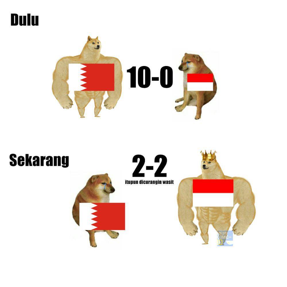 meme reaksi fans timnas Indonesia gagal menang (instagram.com/memecomic.id)