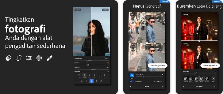 tampilan aplikasi Lightroom (dok. Google Play Store/Light Room)