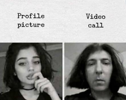 meme ekspektasi vs. realitas video call (reddit.com/deleted)