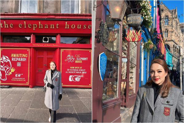 10 Potret dr. Reisa Broto Asmoro ke Edinburgh, Tour Harry Potter!