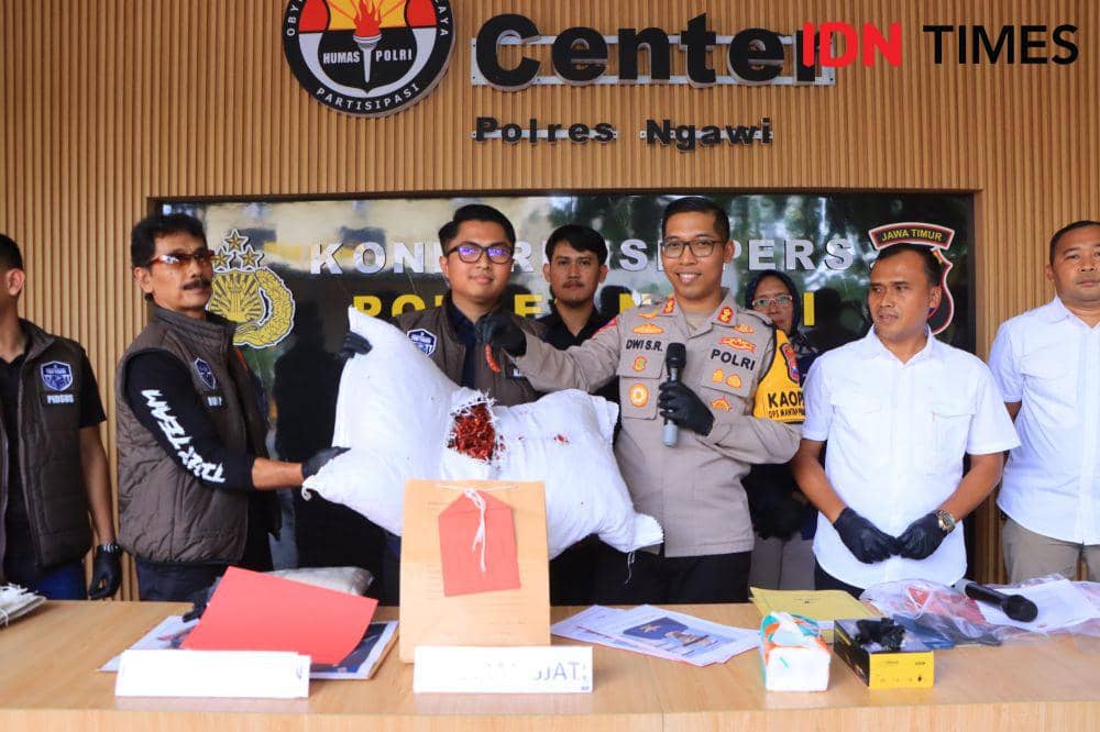 Polres Ngawi ungkap penipuan dari balik Lapas Madiun. IDN Times/ Riyanto.