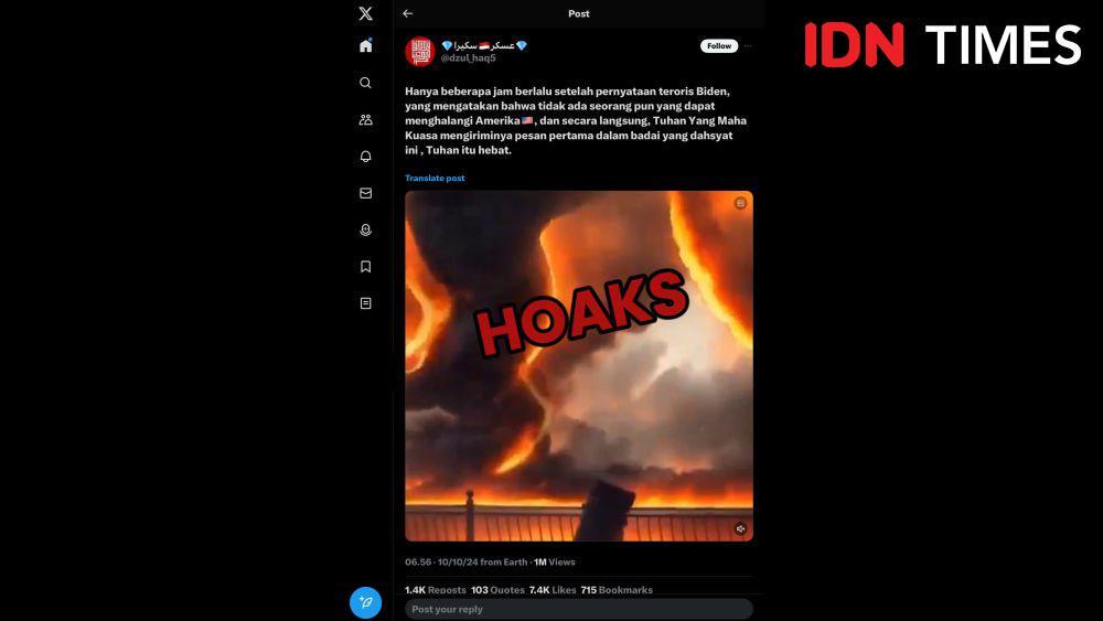 [Cek Fakta] Disinformasi Video Tornado di Amerika Serikat