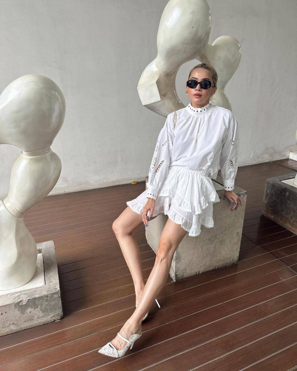 OOTD Nuansa Putih ala Cindy Karmoko (instagram.com/cindykarmoko)