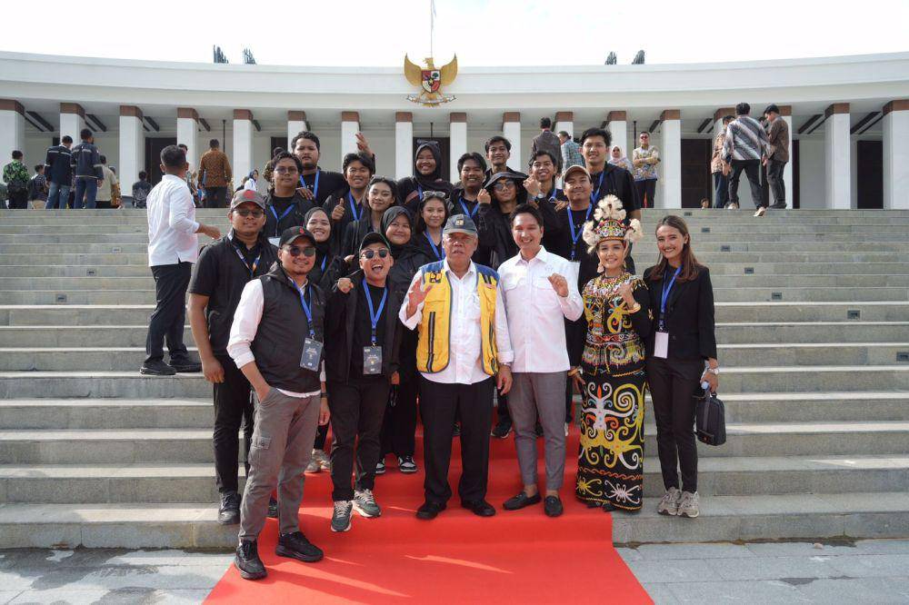 Mewakili suara pengusaha muda, Adam berharap pembangunan IKN semakin banyak melibatkan pemuda dan pengusaha lokal Kaltim. (Dok. Adam Dustin Bhakti)