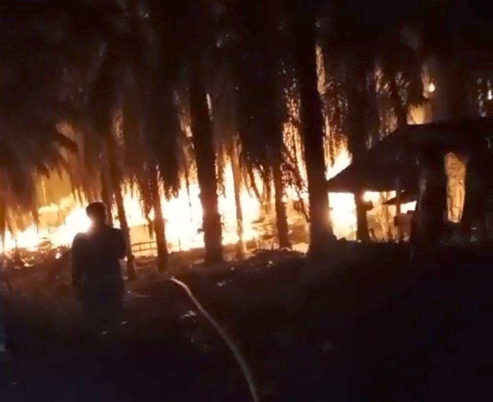 Sumur Minyak Ilegal Terbakar Lagi, Polisi Muba Lakukan Penyelidikan