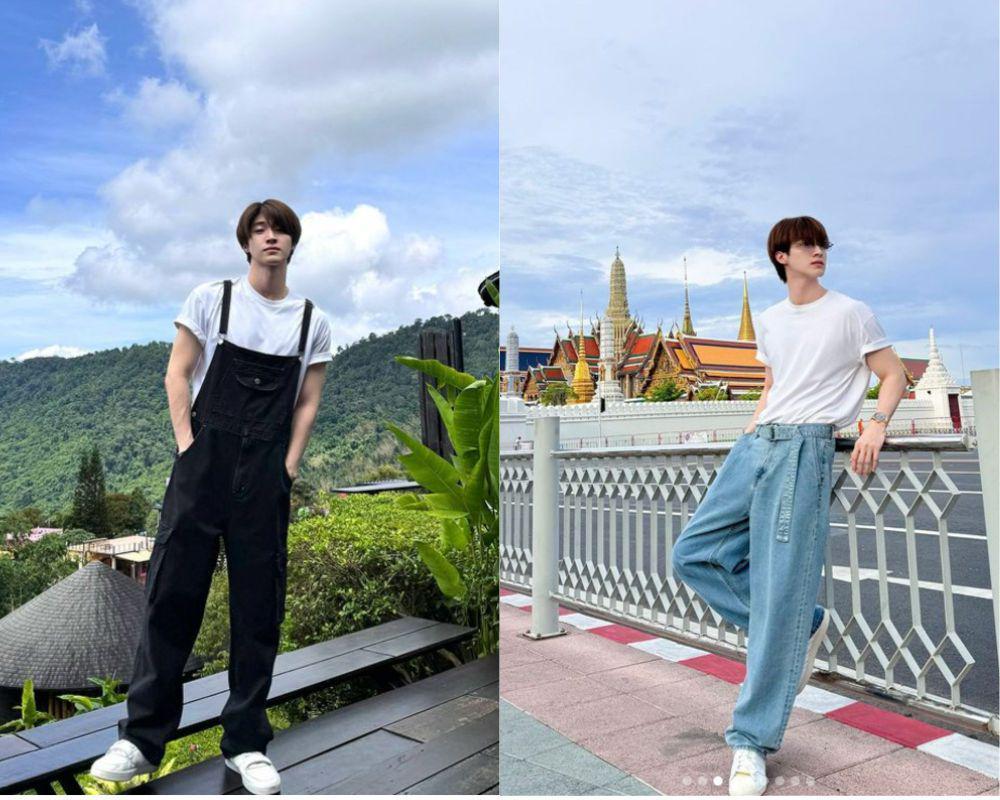 7 Inspirasi Outfit Day Out ala Blue Pongtiwat, Gak Boring!