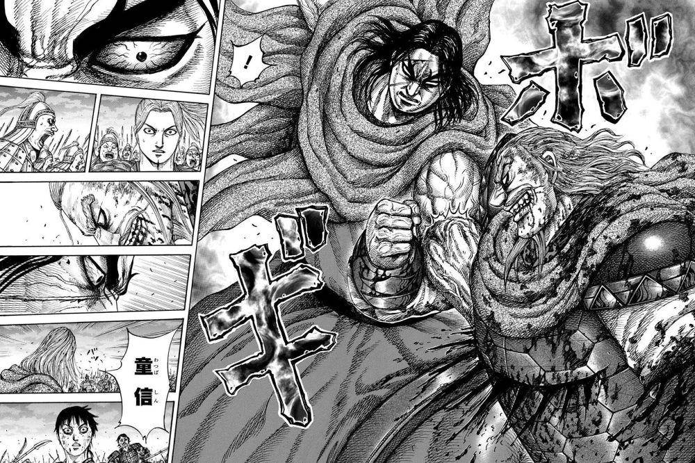 Duke Hyou mematahkan lengan Hou Ken (dok. komiku.id)