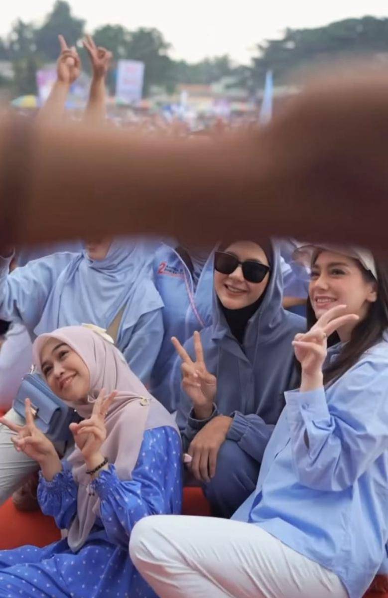 potret Paula Verhoeven hadiri kampanye cagub Andra Soni (Instagram.com/paula_verhoeven)