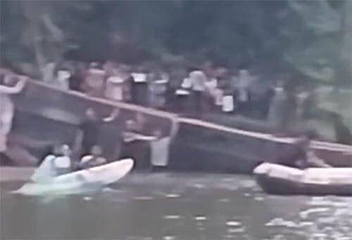 Jembatan Taman Cadika Medan Putus, Pengunjung Nyemplung ke Danau