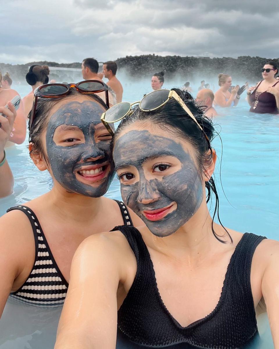 potret Febby Rastanty di Blue Lagoon Islandia (instagram.com/febbyrastanty)