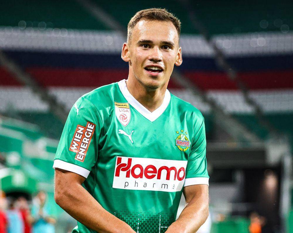 Nikolaus Wurmbrand  saat memperkuat SK Rapid Wien. (instagram.com/skrapidyoungsters)