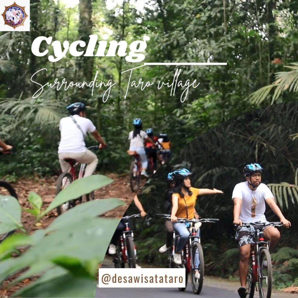 Bersepeda keliling desa (instagram.com/desawisatataro)
