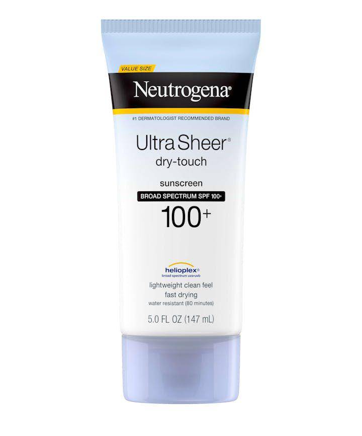 Neutrogena Ultra Sheer Dry-Touch Sunscreen SPF 100+ (neutrogena.com)