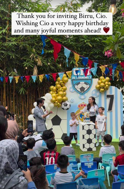 ulang tahun Cio anak Celine Evangelista (Instagram.com/celine_evengelista)