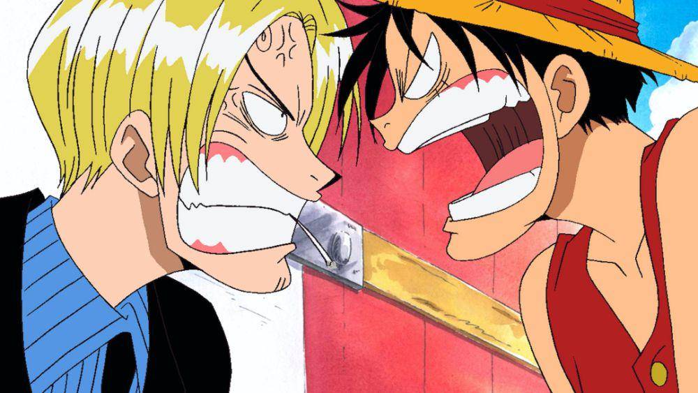 Sanji dan Luffy beradu argumen (dok. Toei Animation/One Piece)