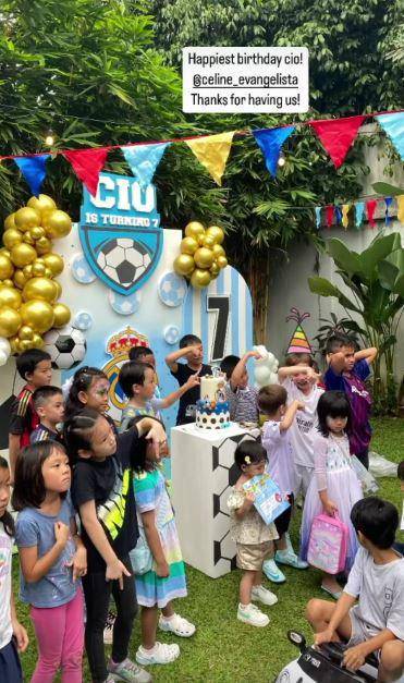ulang tahun Cio anak Celine Evangelista (Instagram.com/celine_evengelista)
