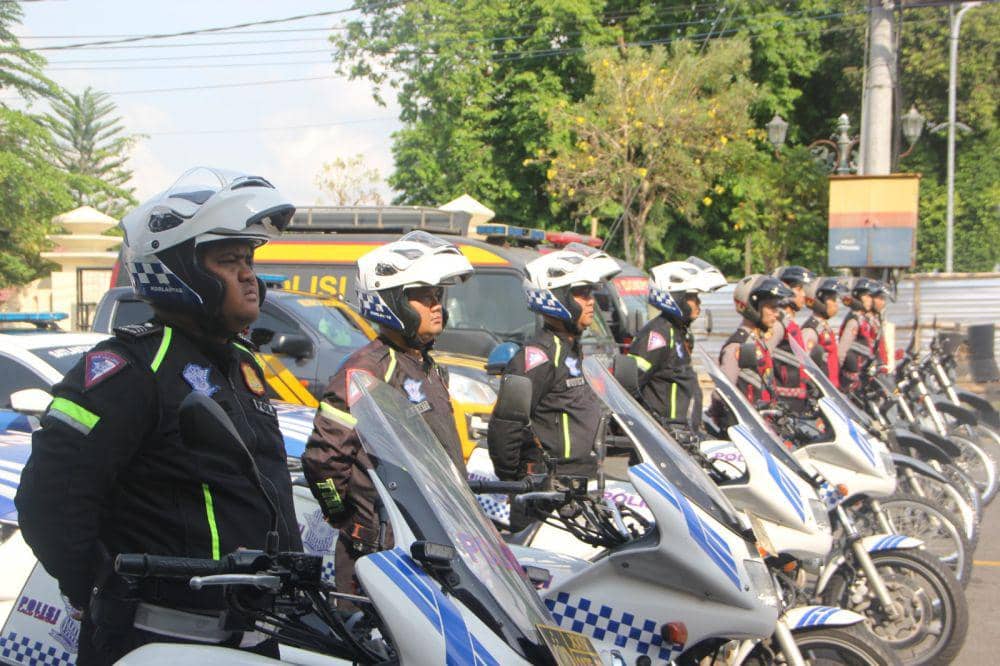 Gelar pasukan Operasi Zebra Progo 2024.(Dok.Polres Bantul)