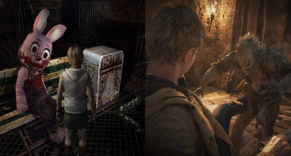 Pada akhirnya, dua game ini fokus menonjolkan elemen horor yang berbeda. (dok. Konami/Silent Hill 3 | dok. Capcom/Resident Evil: Village)