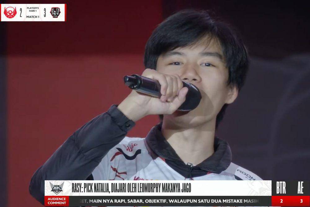 AE menang atas BTR di babak playoff MPL ID S11 (YouTube.com/MPL Indonesia)