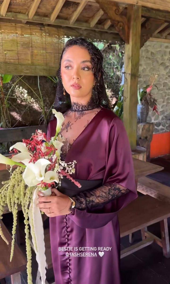 gaya pernikahan Tasha Serena, istri Keenan Pearce (instagram.com/beautybynik)
