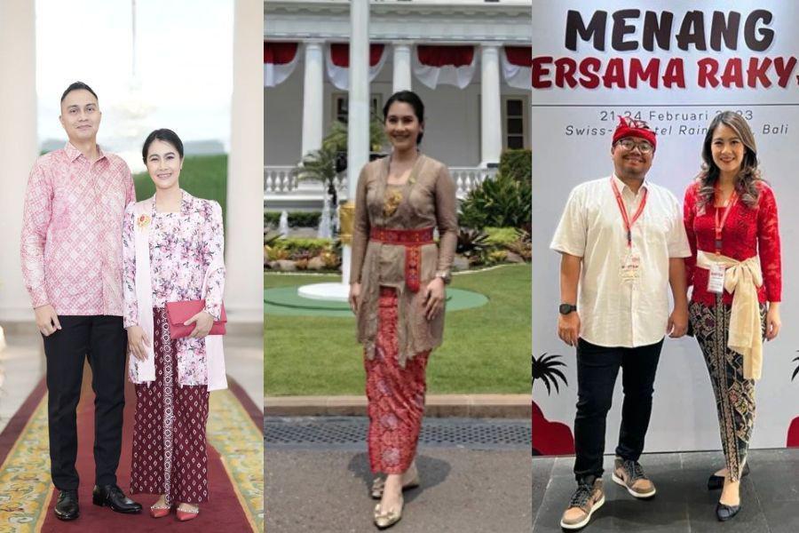 8 Gaya Kebaya Isyana Bagoes Oka, Politikus yang Dipanggil Prabowo