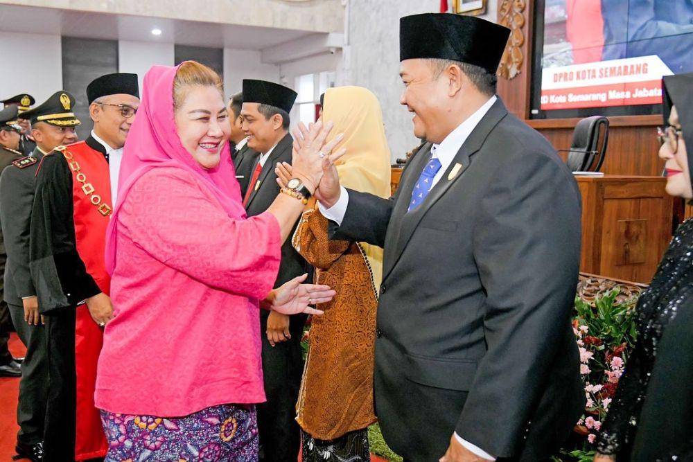 Pengangkatan pimpinan DPRD Kota Semarang periode 2024-2029. (dok. Pemkot Semarang)