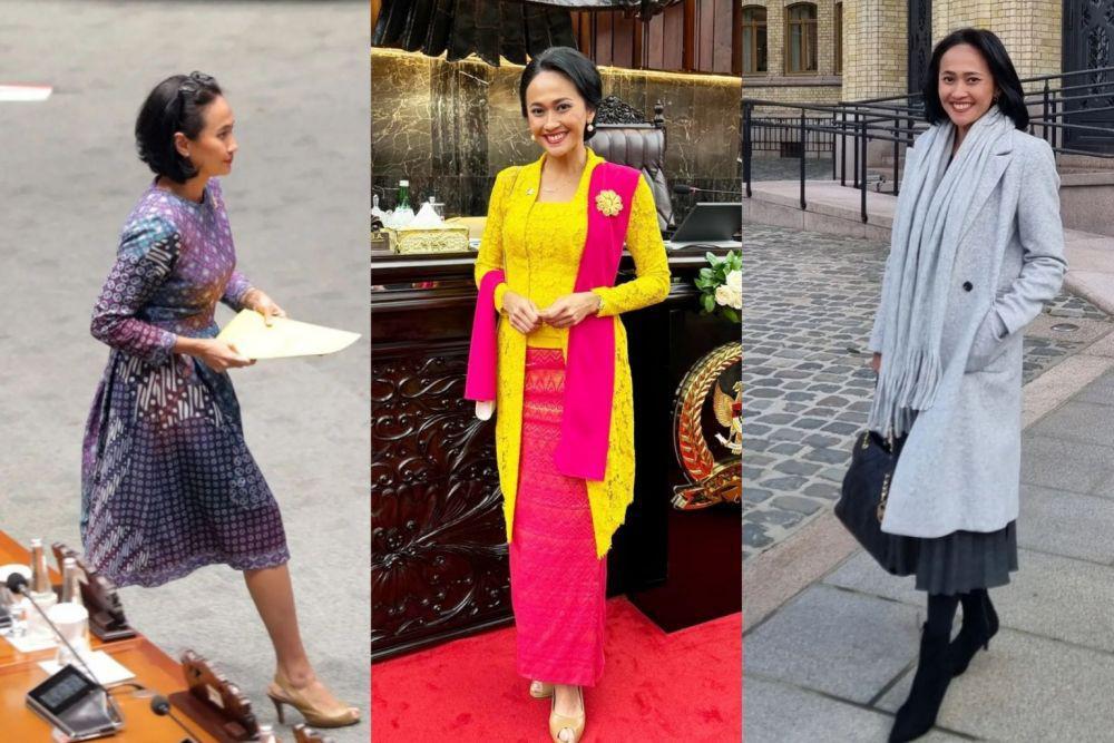 10 Gaya Modis Christina Aryani, OOTD Etniknya Kekinian