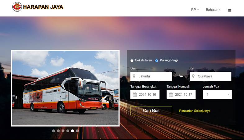 tampilan situs resmi Harapan Jaya (dok. Harapan Jaya)