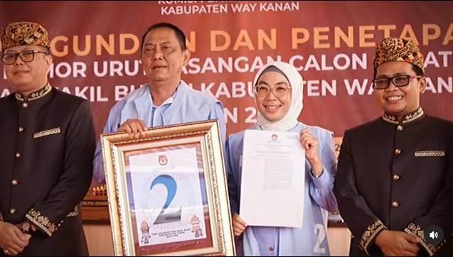 Ali Rahman, Calon Bupati Way Kanan dan Wakilnya (Instagram/alirahmanayuasalasiyah)