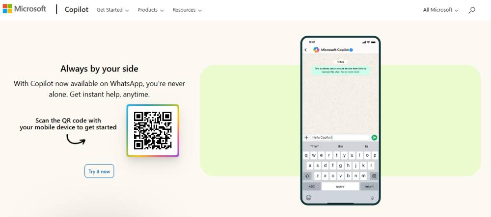 Chatbot Copilot di WhatsApp (dok. Microsoft)