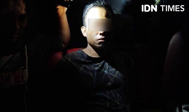 Tersangka SG pelaku pencabulan yang kabur dan berhasil ditangkap kembali oleh anggota Polres PPU (IDN Times/Ervan)