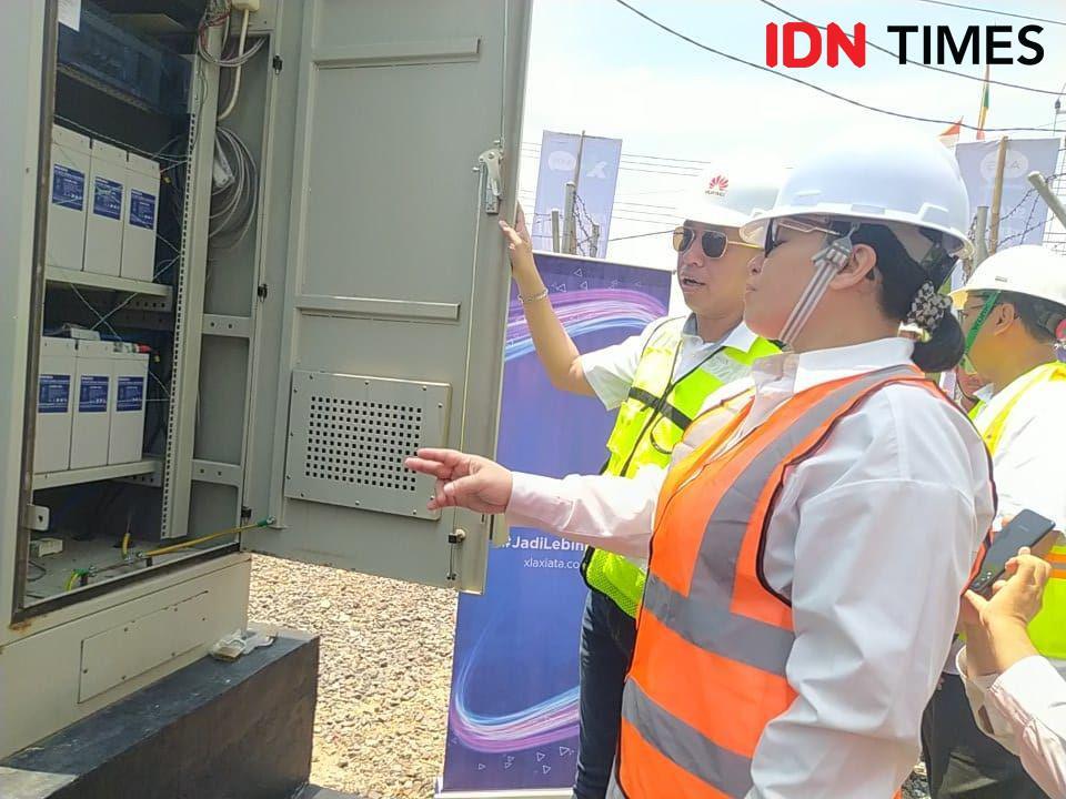Jaringan XL Axiata di Lampung telah menjangkau lebih dari 2.515 desa di 223 kecamatan dari 15 kabupaten/kota di Provinsi Lampung. (IDN Times/Martin L Tobing).