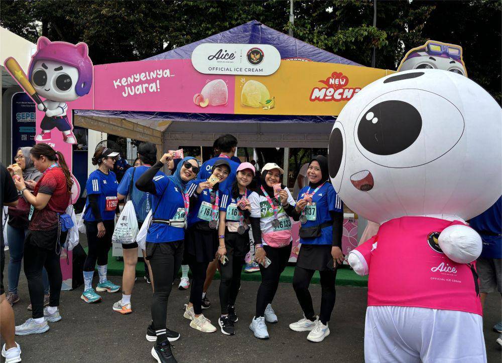 Aice hadir di Jakarta Running Festival 2024. (Dok. Aice)