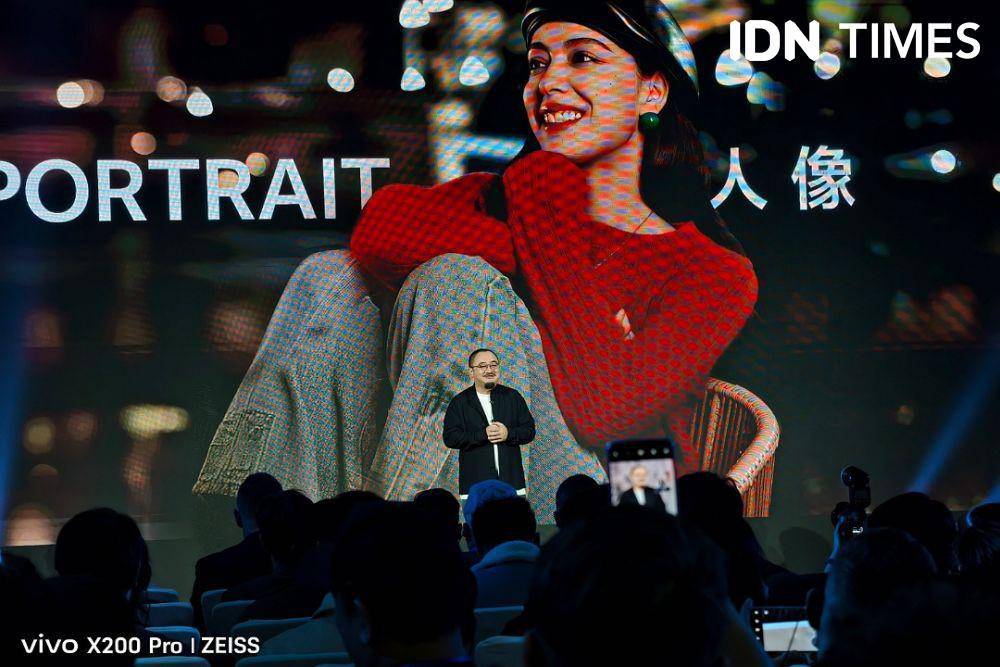 Global Imaging Press Conference di Beijing, China pada Selasa (15/10/2024) (IDN Times/Misrohatun)