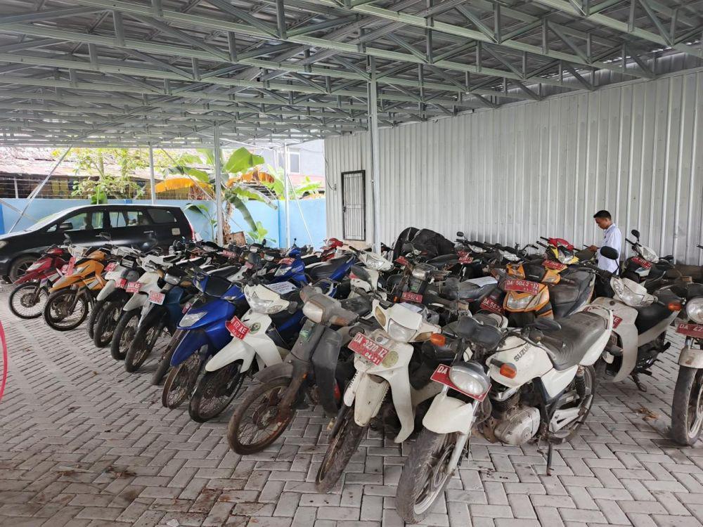 Pemko Banjarmasin Lelang Puluhan Motor Jadul
